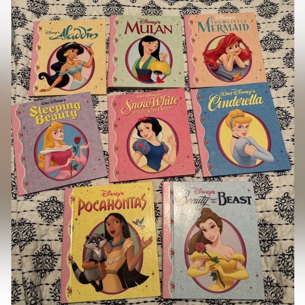Disney Princess Storybook Set with Colorful Covers